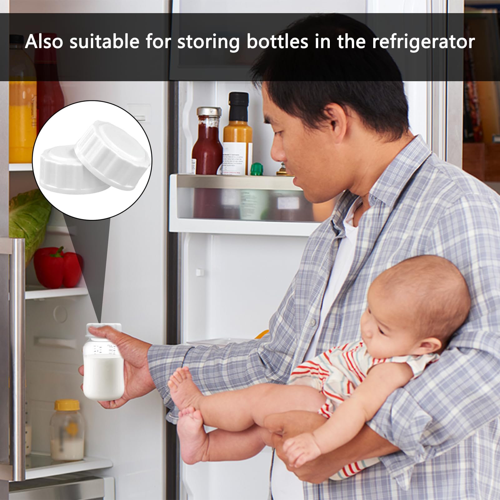 6 chiusure per bottiglie da viaggio, per bottiglie di vetro Philips Avent, bottiglie di vetro Avent, bottiglie di vetro Avent, bottiglie Avent