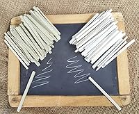 Vista 2 de India's Best - Lápices de tiza comestibles de pizarra - piedra caliza blanca y natural, golosinas terrosas (paquete de 30, 200 grms)