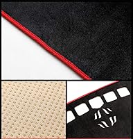 Vista 5 de Beerte Cubierta negra para salpicadero de automóvil para Mazda CX-5 2026 2025-2017 de franela para consola central, protector solar (sin HUD)