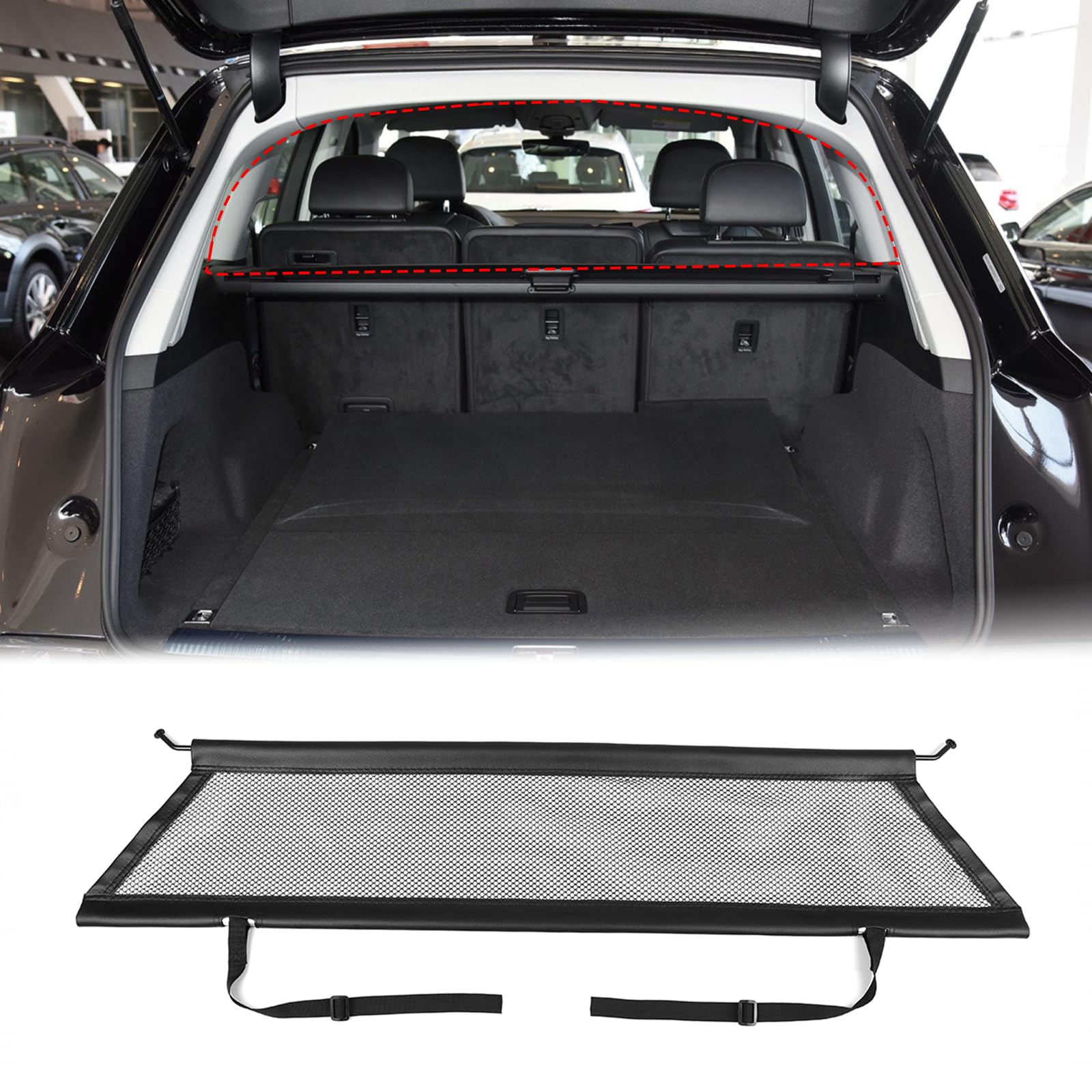 Filet de sécurité pour chien barrière voiture double couche accessoires Q7 2016