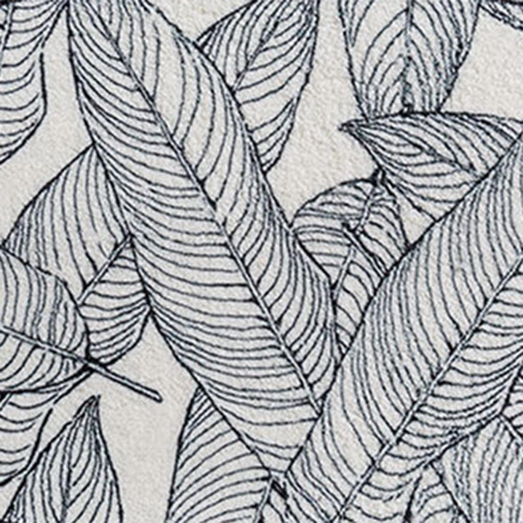Lot de 5 tapis de salle de bain absorbants d'eau - Tapis de bain ovale - Motif feuille - 40 x 60 cm