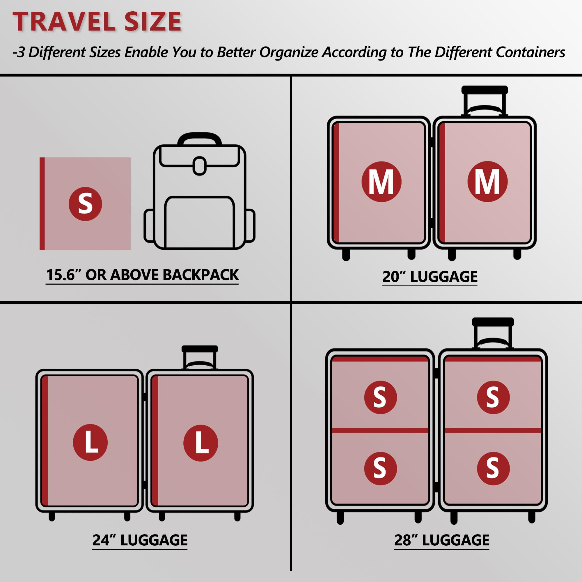Travel Vacuum Bags for Clothing with Cordless Pump 18 Combo, Black view 4