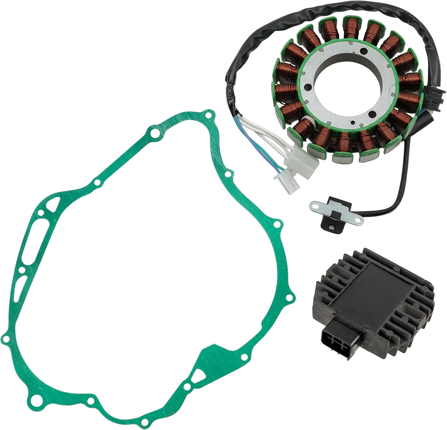 Caltric Stator and Regulator Rectifier with Gasket Compatible With Yamaha V Star 1100 Xvs1100 Custom 2003-2009