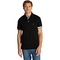 Tommy Hilfiger Uomo Maglietta Polo Maniche Corte Flag Cuff Slim Fit