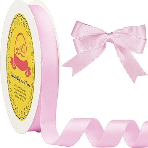 Miniatura 1151 de Cinta de satén verde esmeralda de doble cara de 1-1/2 pulgadas x 50 yardas, cinta de poliéster verde esmeralda para envolver regalos, muy adecuada