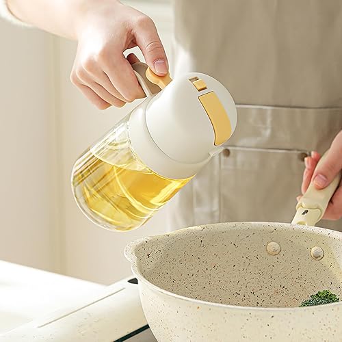 Miniatura 4 de Dispensador de aceite para cocina, paquete de 2, pulverizador de aceite de oliva 2 en 1, dispensador de aceite de oliva para cocinar para freidora