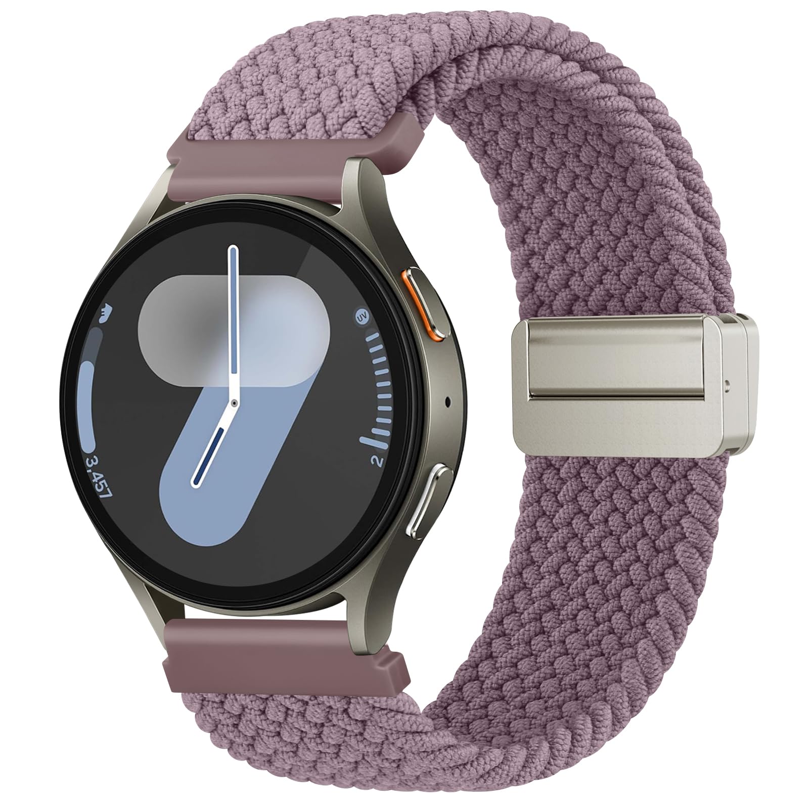 Magnetic Braided Strap Compatible with Samsung Galaxy Watch 7 6 5 4 Band 40mm 44mm, Galaxy Watch FE 40mm, 20mm Soft Replacement Band for Galaxy Watch