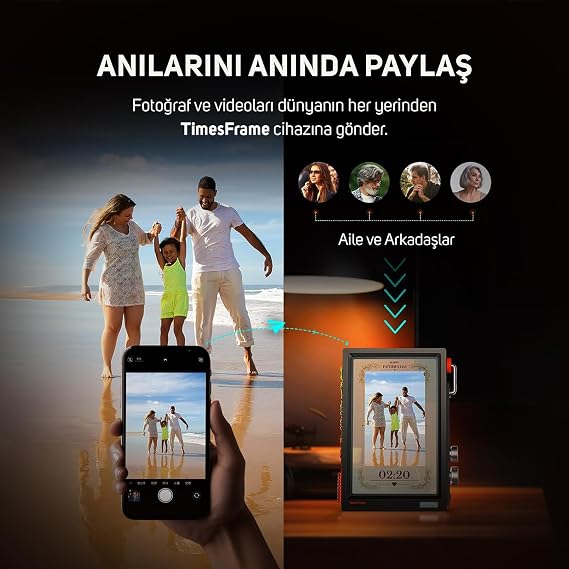 Divoom Times Frame-10.1 inç Dijital Resim Çerçevesi Şeffaf IPS Akıllı Linux OS RGBLED Döner Düğme WiFi 64GB 400+Saat Yüzleri Widget 50+API Beslemeleri Hediye Modu Piksel Sanat Topluluğu (Siyah)