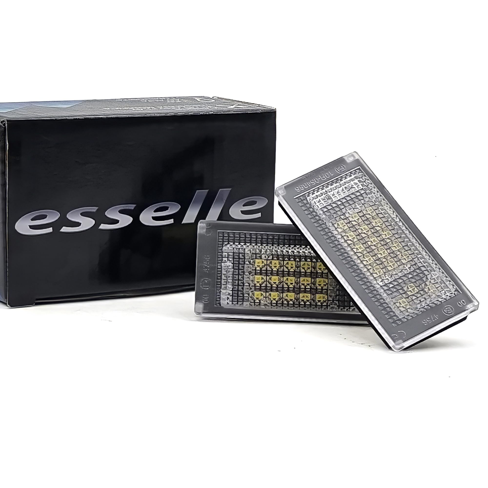 Placchette Luci Targa LED Compatibili con Mini One Cooper R50 18 SMD CANBUS 6000K Bianco Ghiaccio Plug & Play Nessun Errore