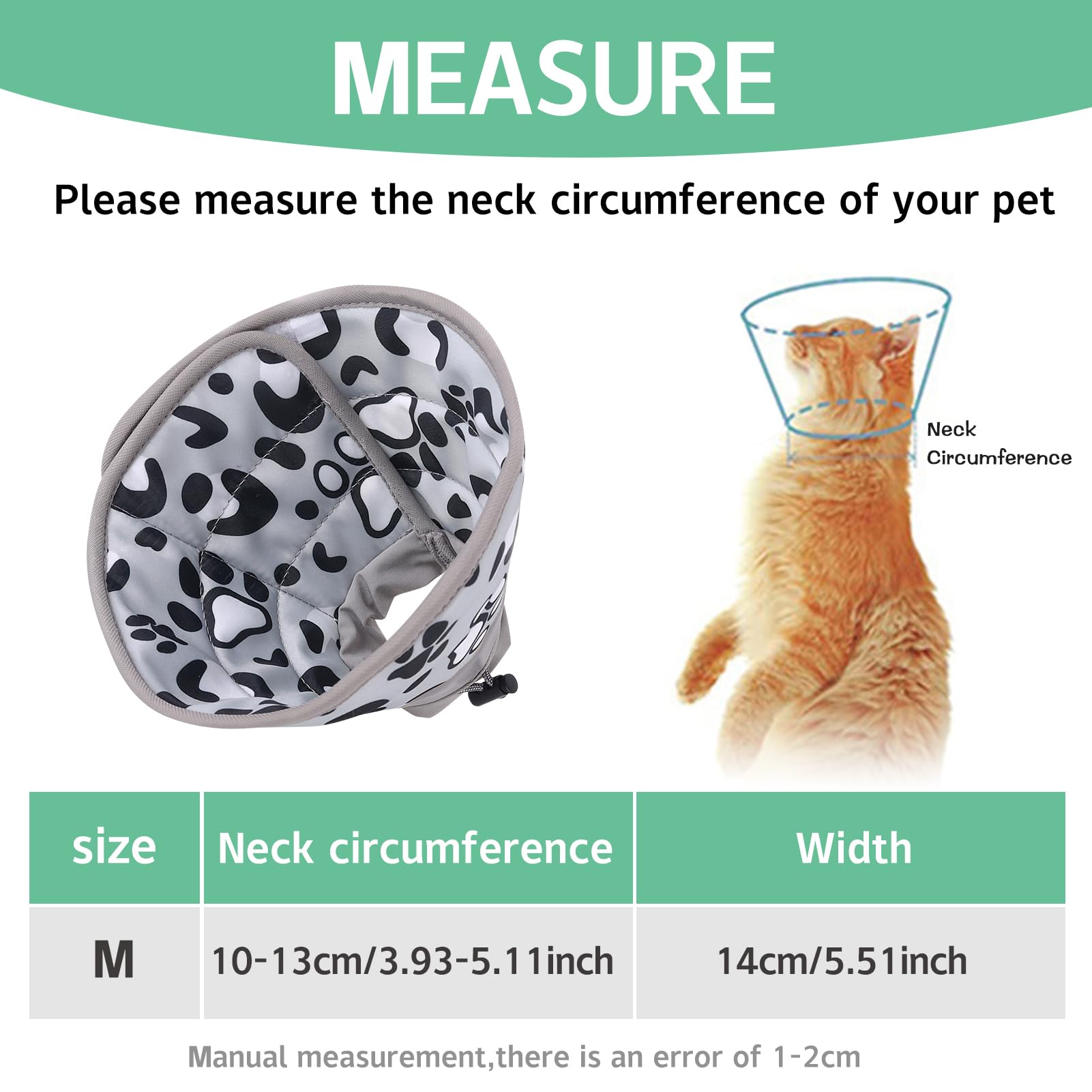 Soft Cat Cone Collar for Cats and Small Dogs Adjustable Cat Recovery Collars & Cones - Image 2