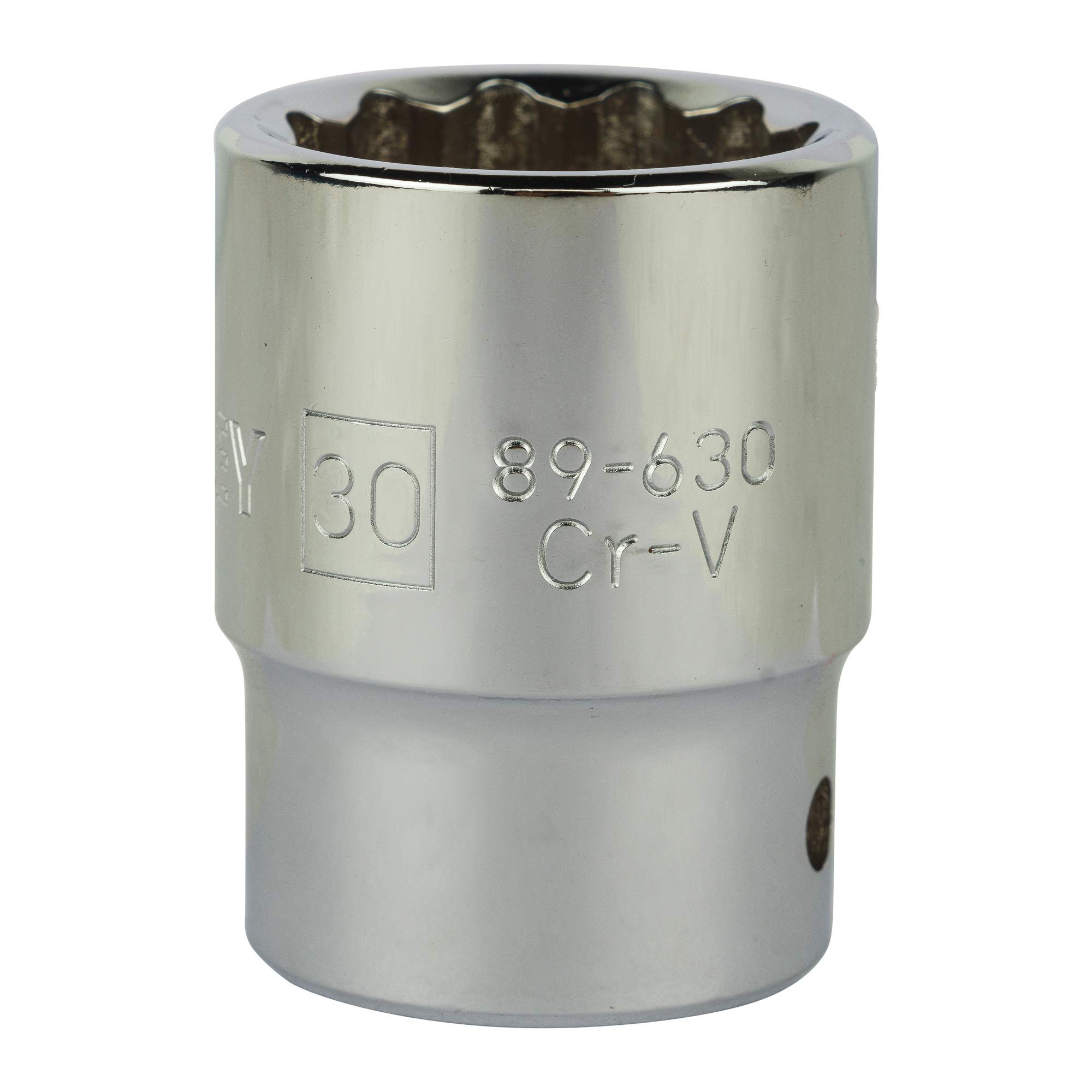 Stanley Chrome Vanadium Steel Stmt89630-8B 12 Point Standard Socket, 3/4'' Inch, 30Mm, Silver