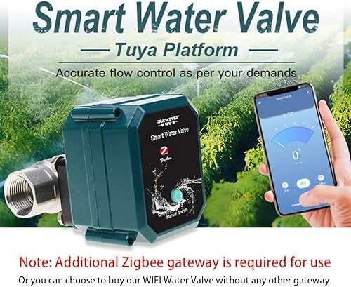 Miniatura 6 de DN15 - Válvula de agua inteligente de 12 pulgada, temporizadores de manguera Zigbee para riego, temporizador de grifo con control remoto para