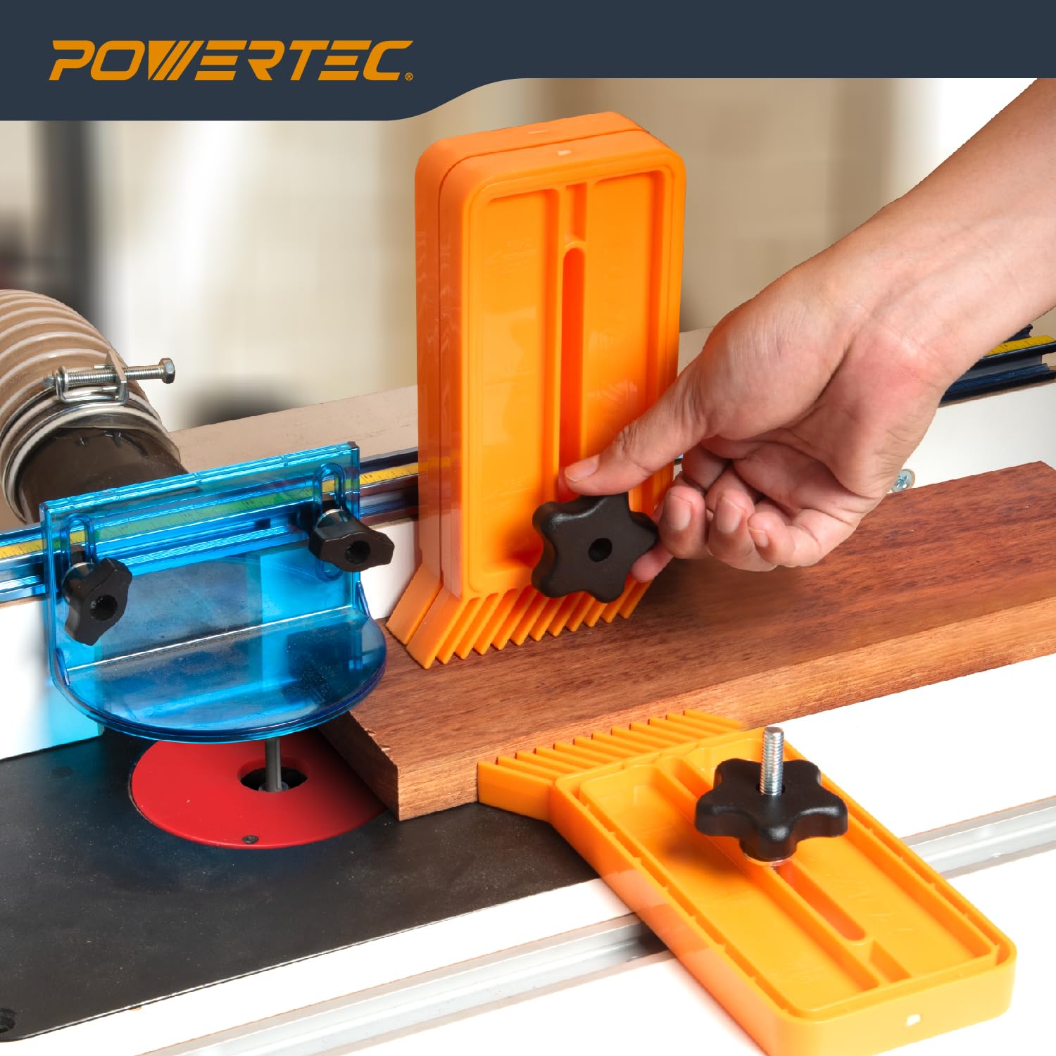 Snapklik.com : POWERTEC Stackable Feather Boards For Table Saw, Router ...