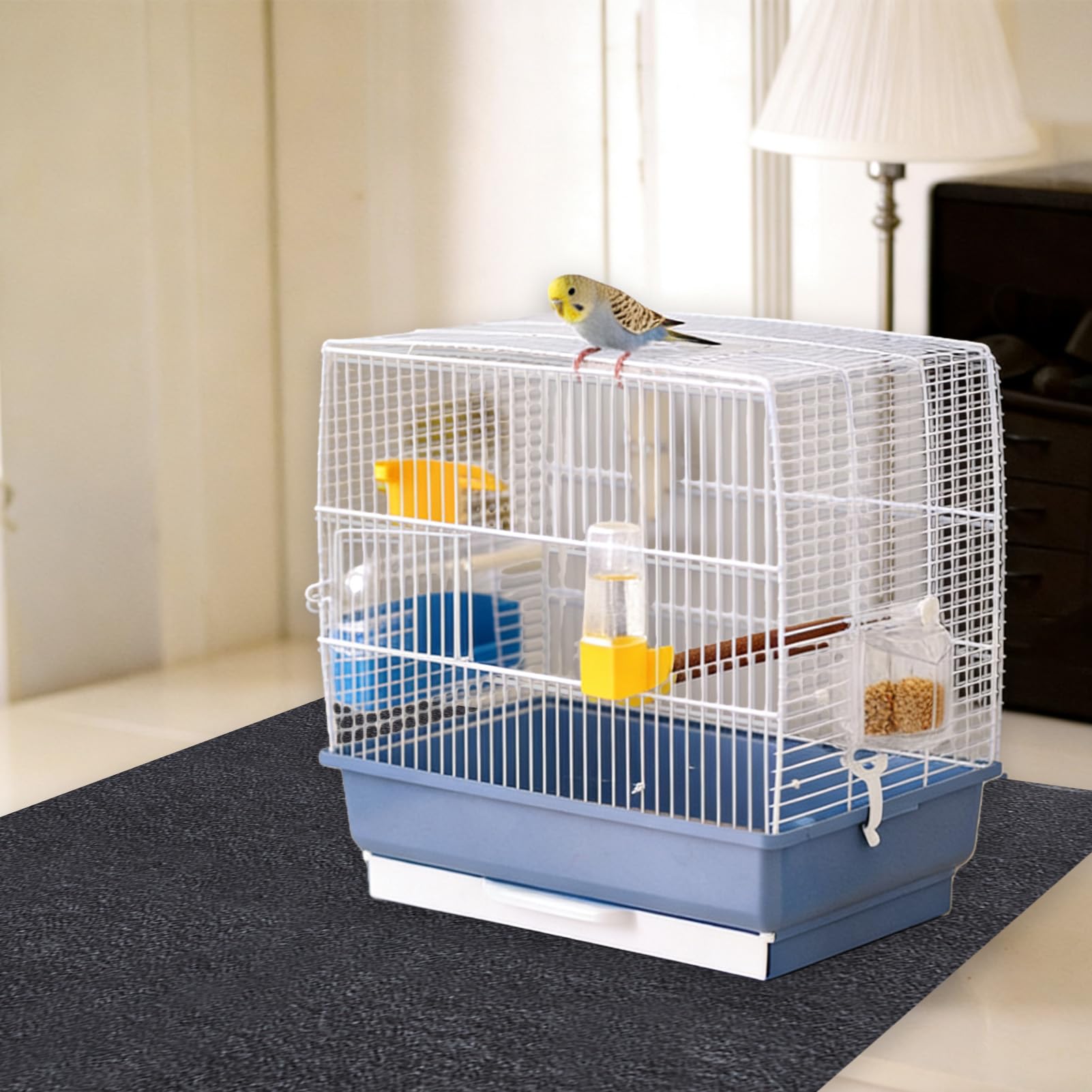 NICENEEDED Große Vogelkäfigmatte 59 x 35 Zoll Unterlage Für Haustierkäfige wasserdichte Filzunterlage Für Vogelkäfige Und Hundezwinger Mit Rutschfester Unterseite Für Harte Böden Und Oberflächen