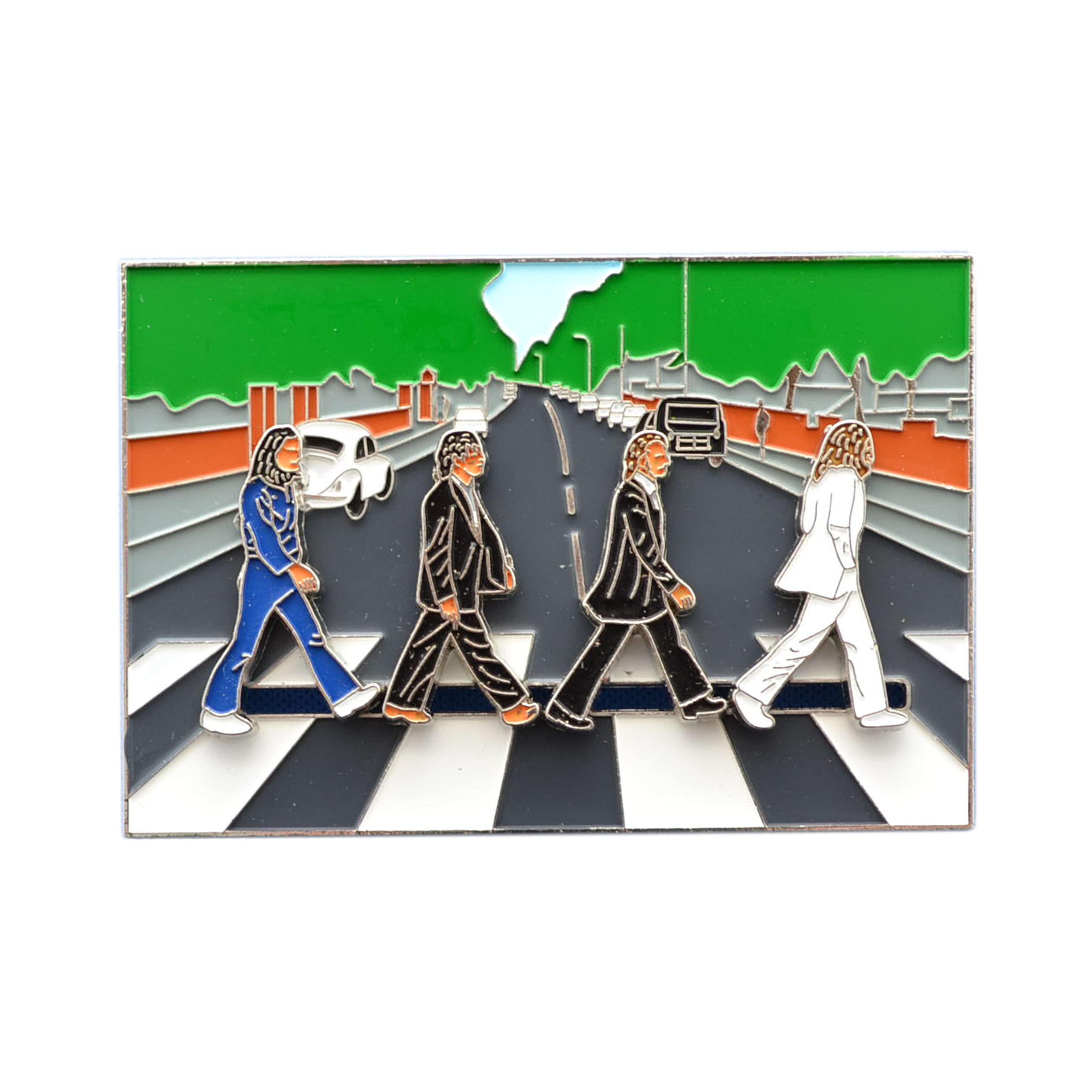 Partisan Multi Color Abbey Road Slider Fridge Magnet
