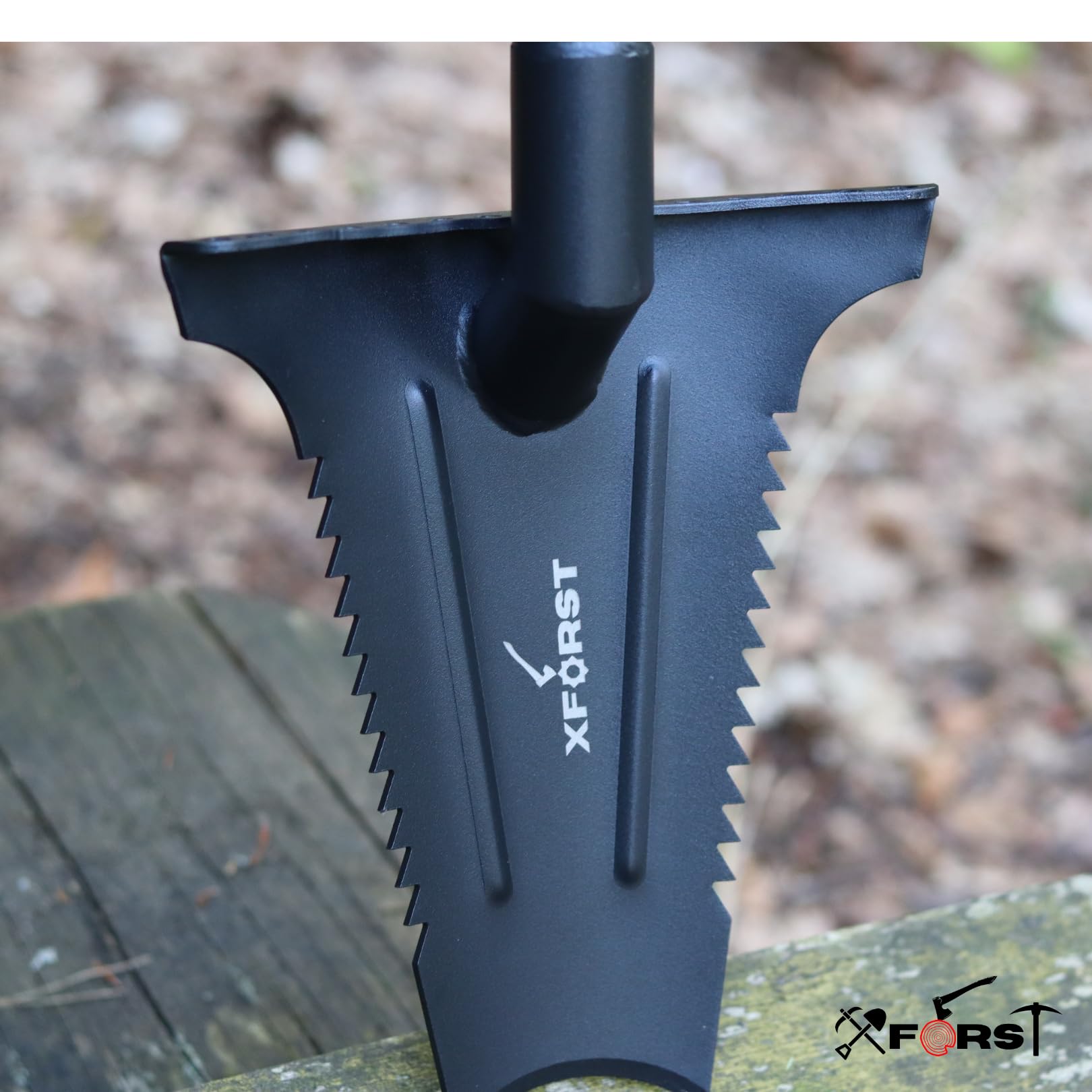 Xforst X SZ1 Schep Spade van koolstofstaal met poedercoating, 70 cm, 1