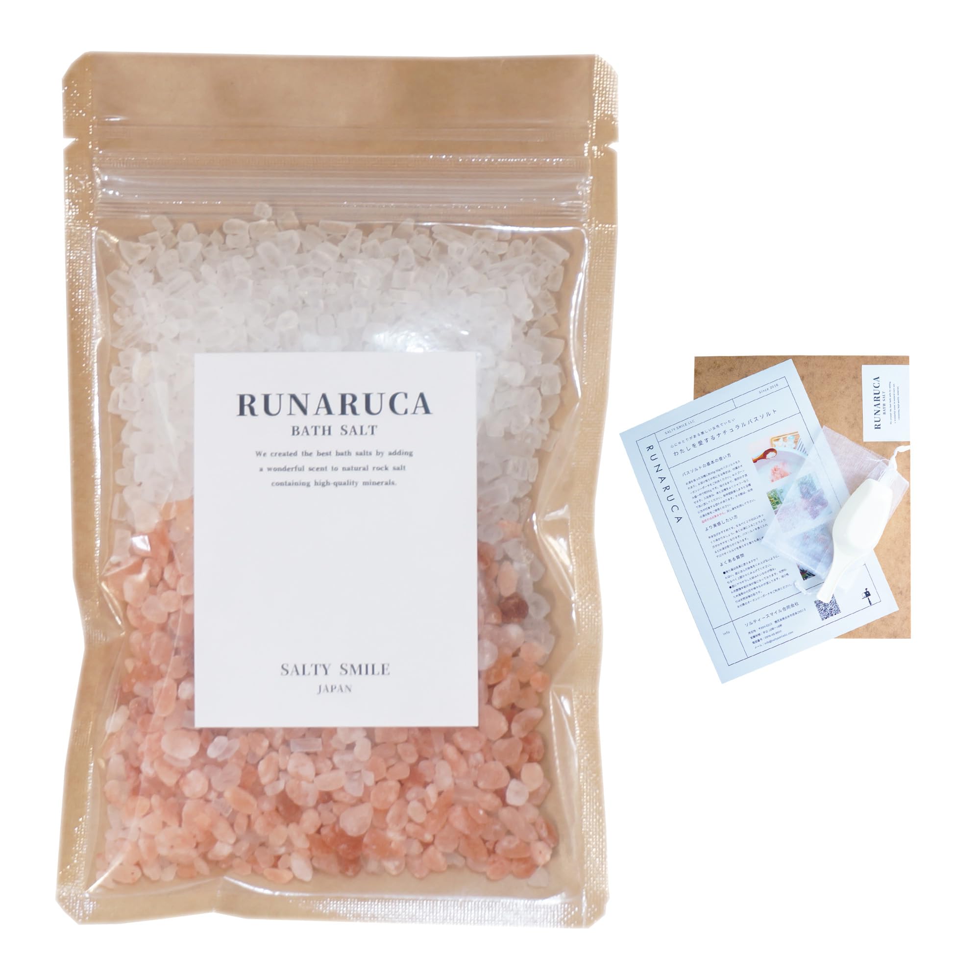 Amazon | ギフト RUNARUCA バスソルト ピンククリスタル ソルティー