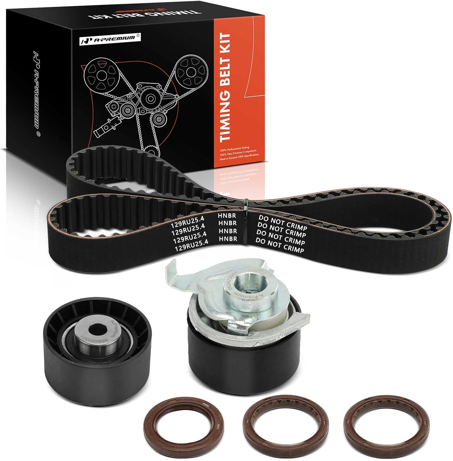 A-Premium Engine Timing Belt Kit Compatible with Ford Escape 2001-2004, Focus 2000-2004 & Mazda Tribute 2001-2004 - 2.0L