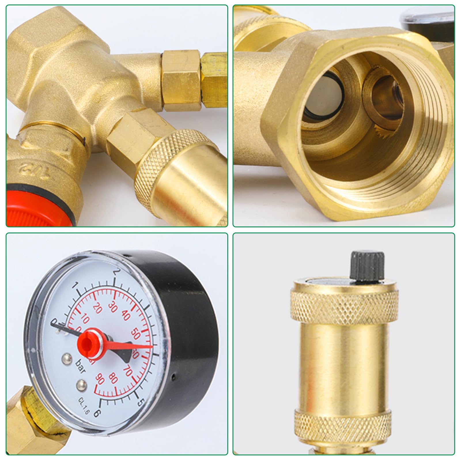 Soupape De Sécurité à Membrane Avec Manomètre Femelle 15x21  1/2  NOYON Thiebault 93360255