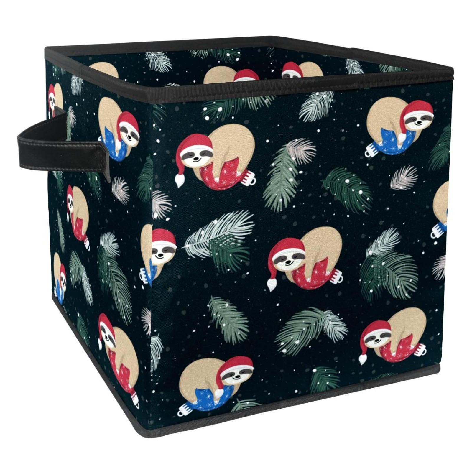 Boîte de rangement pliable cube en tissu pour placard et maison