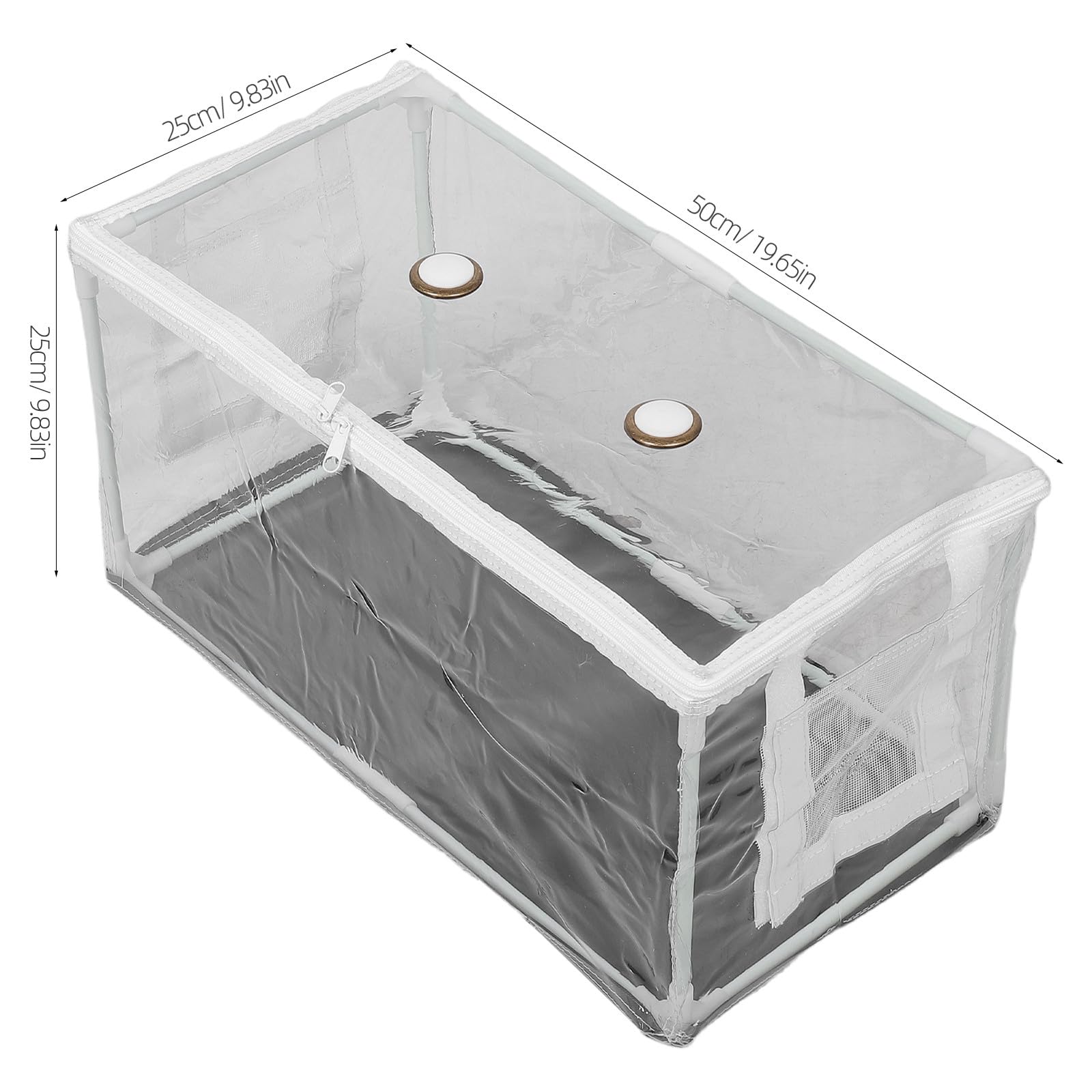 YARNOW per la coltivazione di funghi: riparo di coltivazione in PVC trasparente che preserva il calore per la crescita del micelio di funghi - 50x25 cm - Forniture per