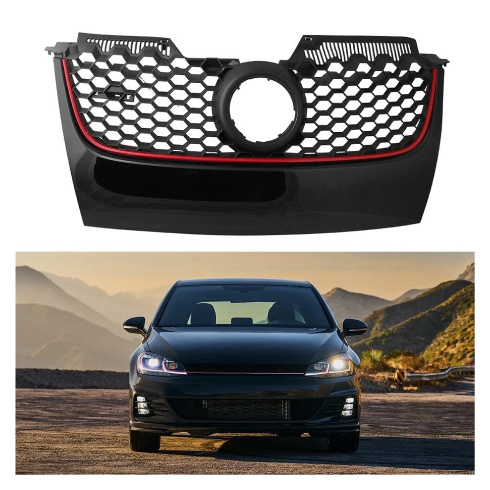 フォルクスワーゲンゴルフ5/Ⅴ、ジェッタ フロントバンパー USグリル