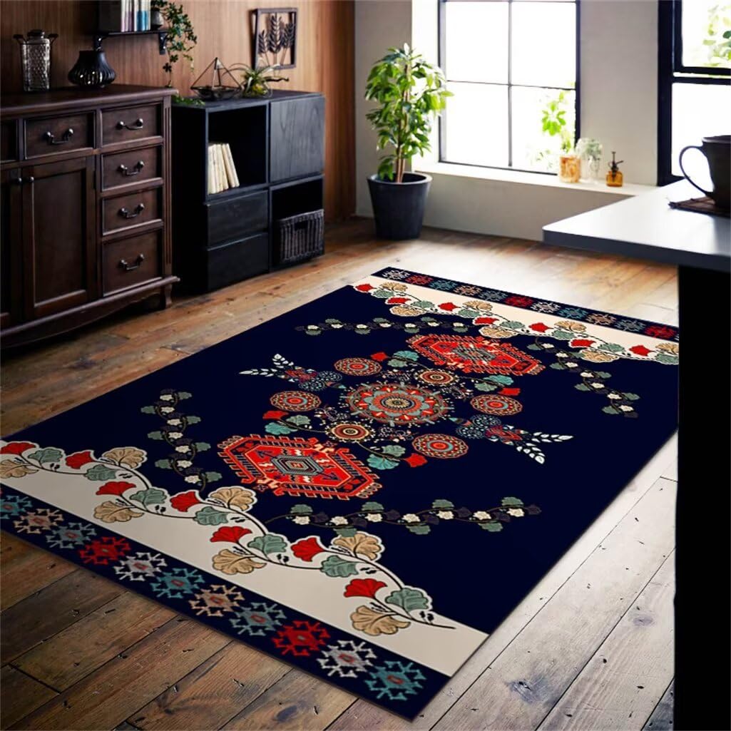 Tapis Chambre Grand Tapis De Salon Tapis Rectangulaire À Poils Ras pour Salle À Manger, Chambre À Coucher, Bureau Meubles De Cuisine 200X300Cm 6Ft 6.7''X9Ft 10.1''