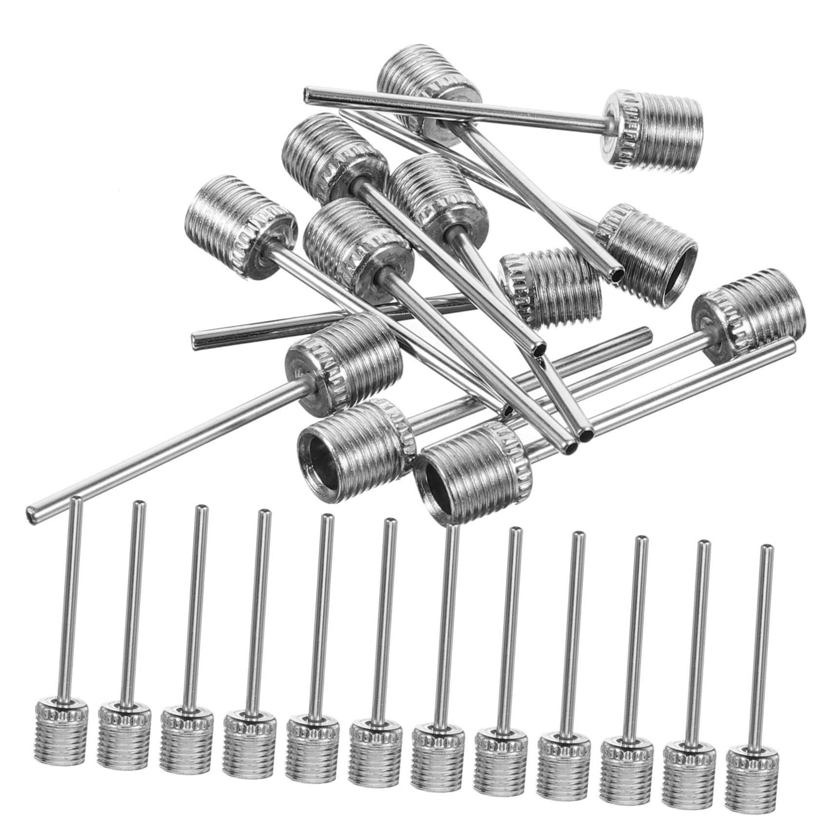 BESPORTBLE 100pcs Basketball Pump Needles Metal Inflation Needles for Sports Compatible Football Volleyball Rugby and More Easy to Store and Portable