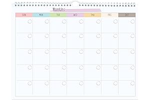 Undated Monthly Weekly Wall Calendar: Your Essential Planning Tool