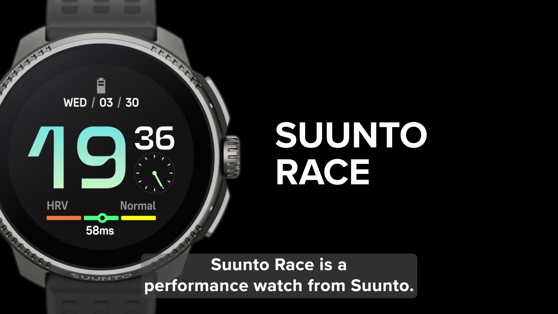 Suunto Race Smartwatch With AMOLED Display And 26-day Battery