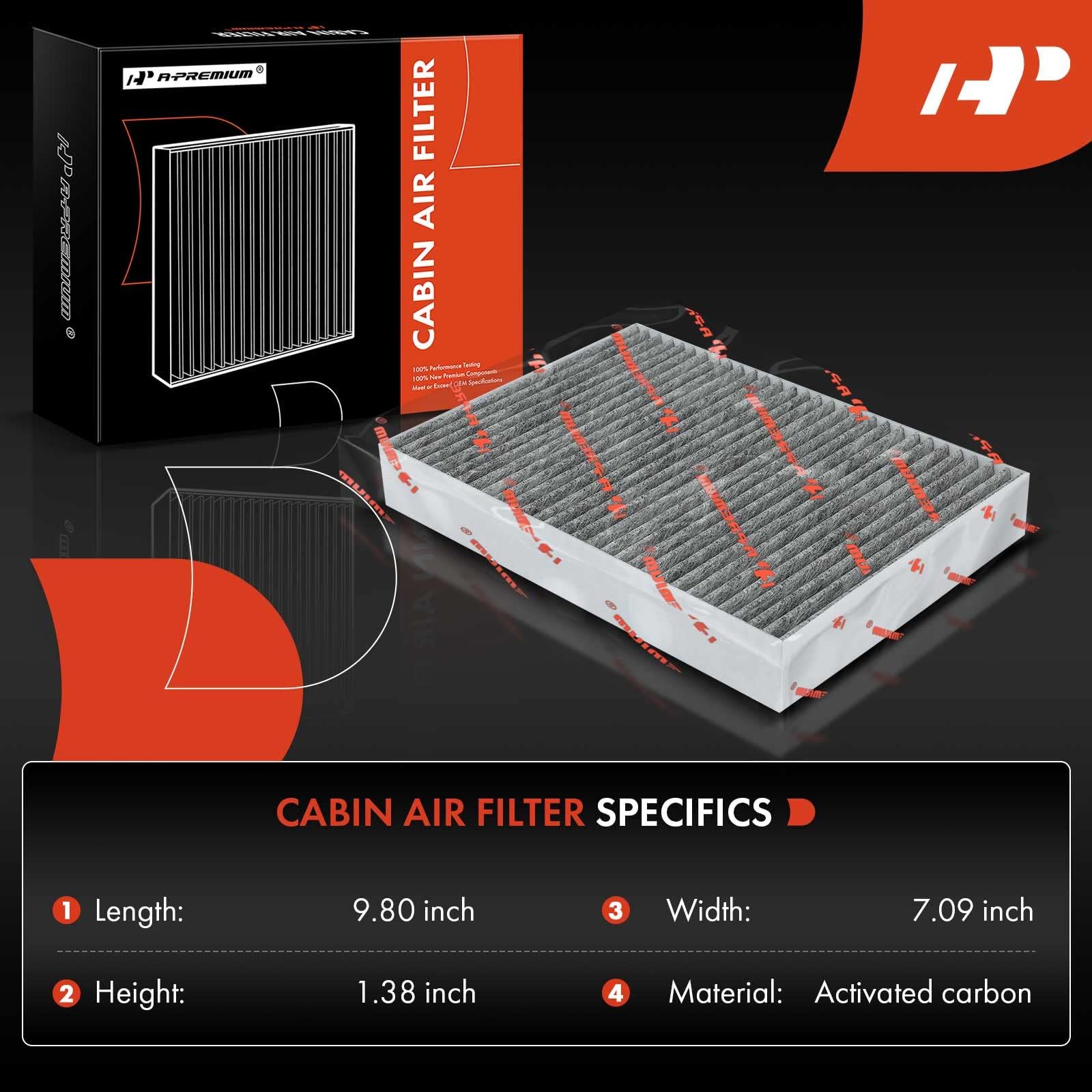 A-Premium Cabin Air Filter with Activated Carbon Compatible