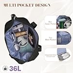 Sac de voyage Duffle Femmes Sacs de semaine pour femmes Sac de gymnastique Femme Plage Vacances Transporter sur les bagages pour avions de nuit Sacs pour hommes Sac de sport Sac de gymnasme pour voyage sac de sport