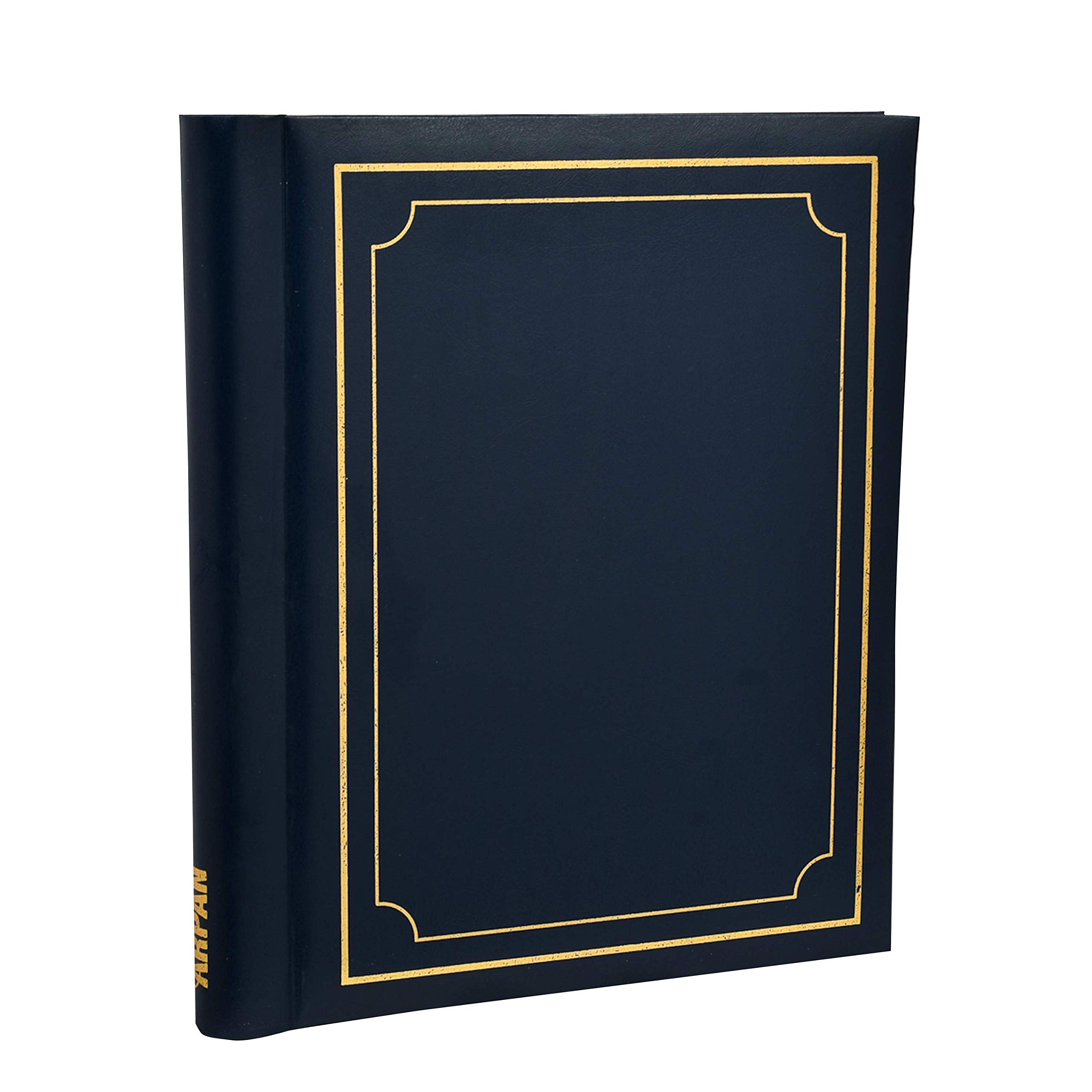 Arpan Blue Deluxe Gold Stamp Cover Large Self Adhesive Photo Album