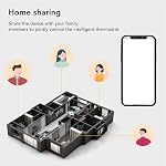 Thermostat intelligent pour le chauffage à domicile programmable avec l'application à distance et Knob Black pour les pièces de vie modernes