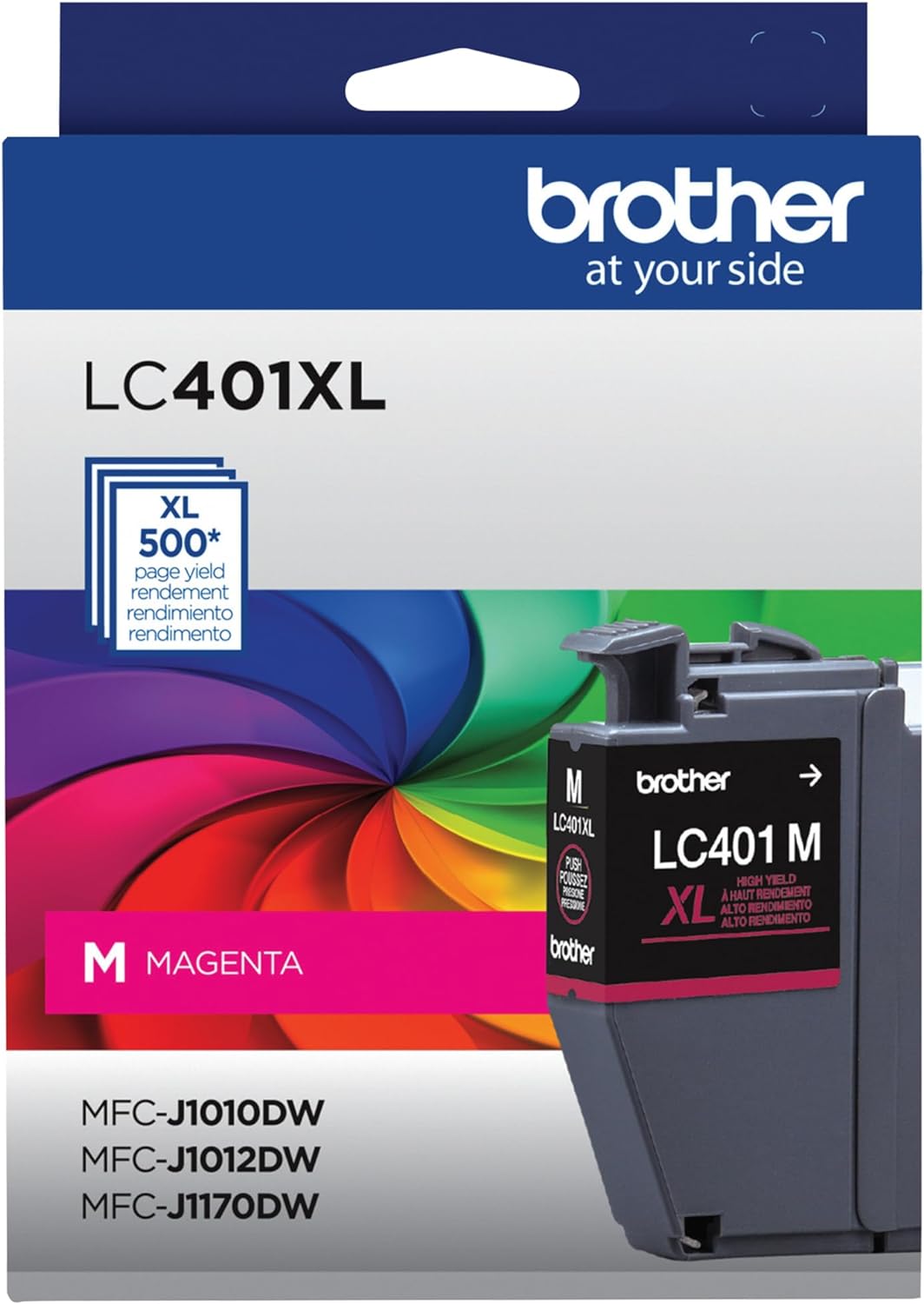 Brother Genuine LC401XLM High Yield Magenta Ink Cartridge
