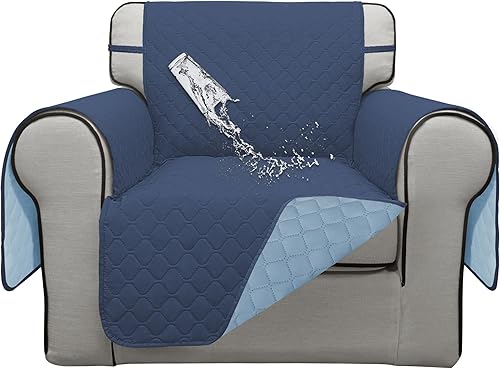 Miniatura 62 de ISSUNTEX - Fundas de sofá de doble protección 100% impermeables para sala de estar, fundas reversibles para sofá de 3 cojines, protector de muebles