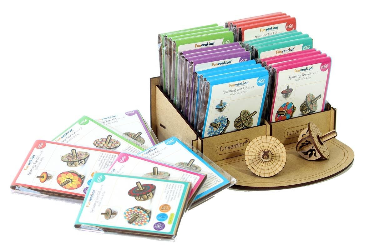 Funvention- for Little Scientist in Every Kid Funvention Spinning Top Kits Birthday Return Gifts Pack (Set Of 24-2 Spin Tops In Each Set) Coloring Steam Learning Kit Birthday Return Gifts (B07CL7YKGG) Amazon Price History, Amazon Price Tracker
