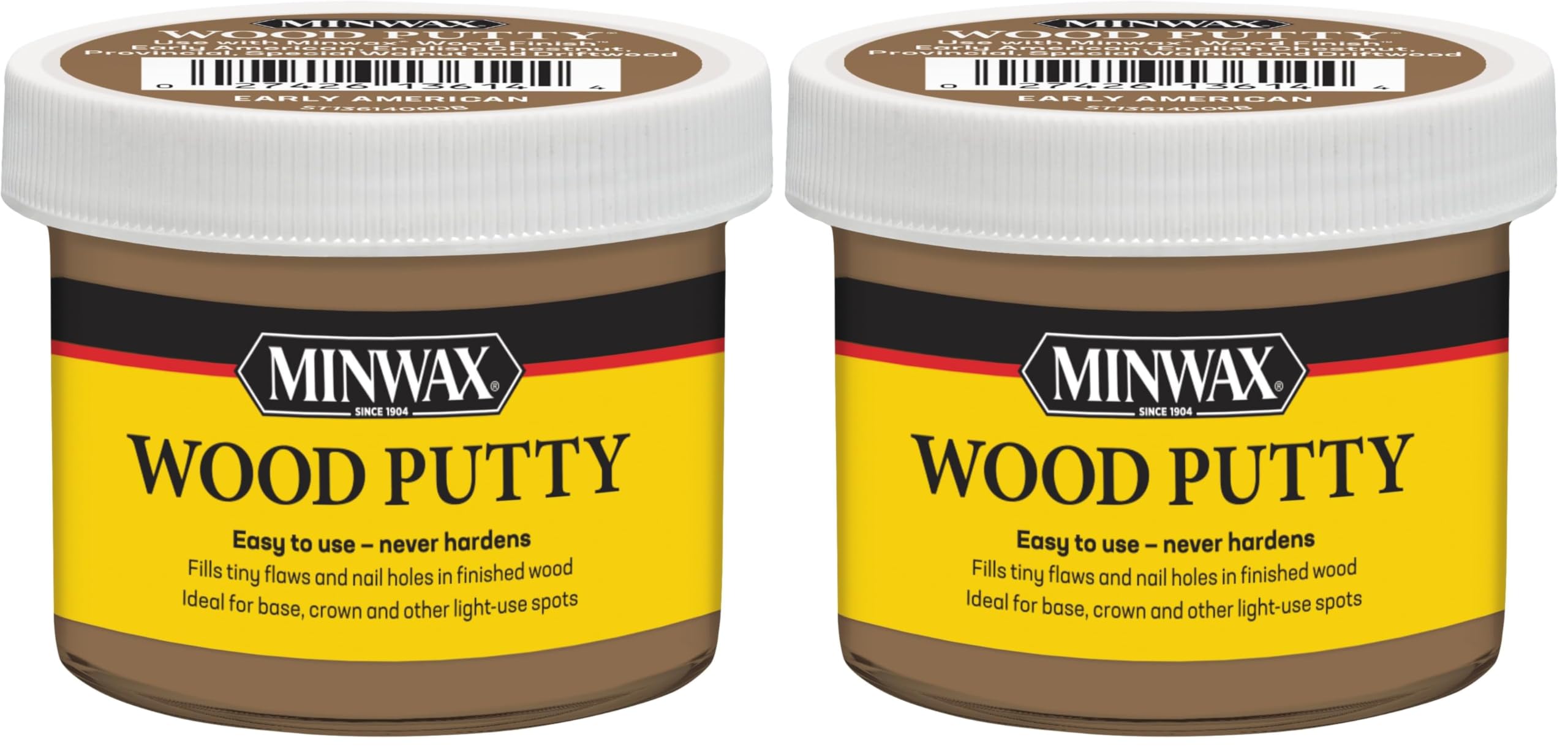 Minwax Wood Putty, Early American, 3.75 oz. (Pack of 2)