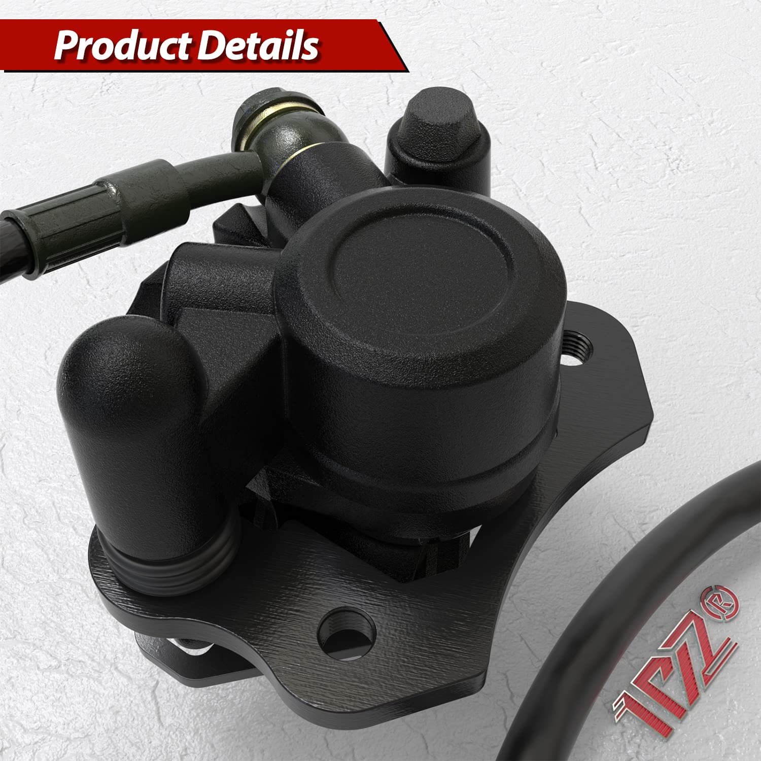 1PZ BS1-N05 - Kit de montaje de pinza de freno de disco hidráulico trasero para Taotao Roketa Sunl Buyang Coolsport Kazuma 50cc 90cc 110cc 125cc Go-Kart Quad ATV Dirt Mini Bike