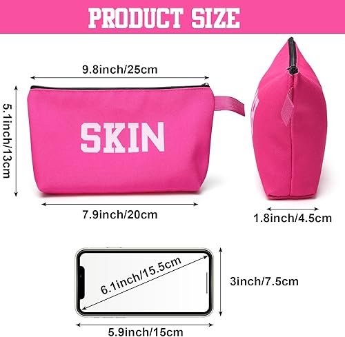 Miniatura 2 de 8 bolsas de maquillaje de lona, bolsas de cosméticos, bolsa de maquillaje preparatoria, bolsa de maquillaje, bolsas de maquillaje, bolsas de aseo