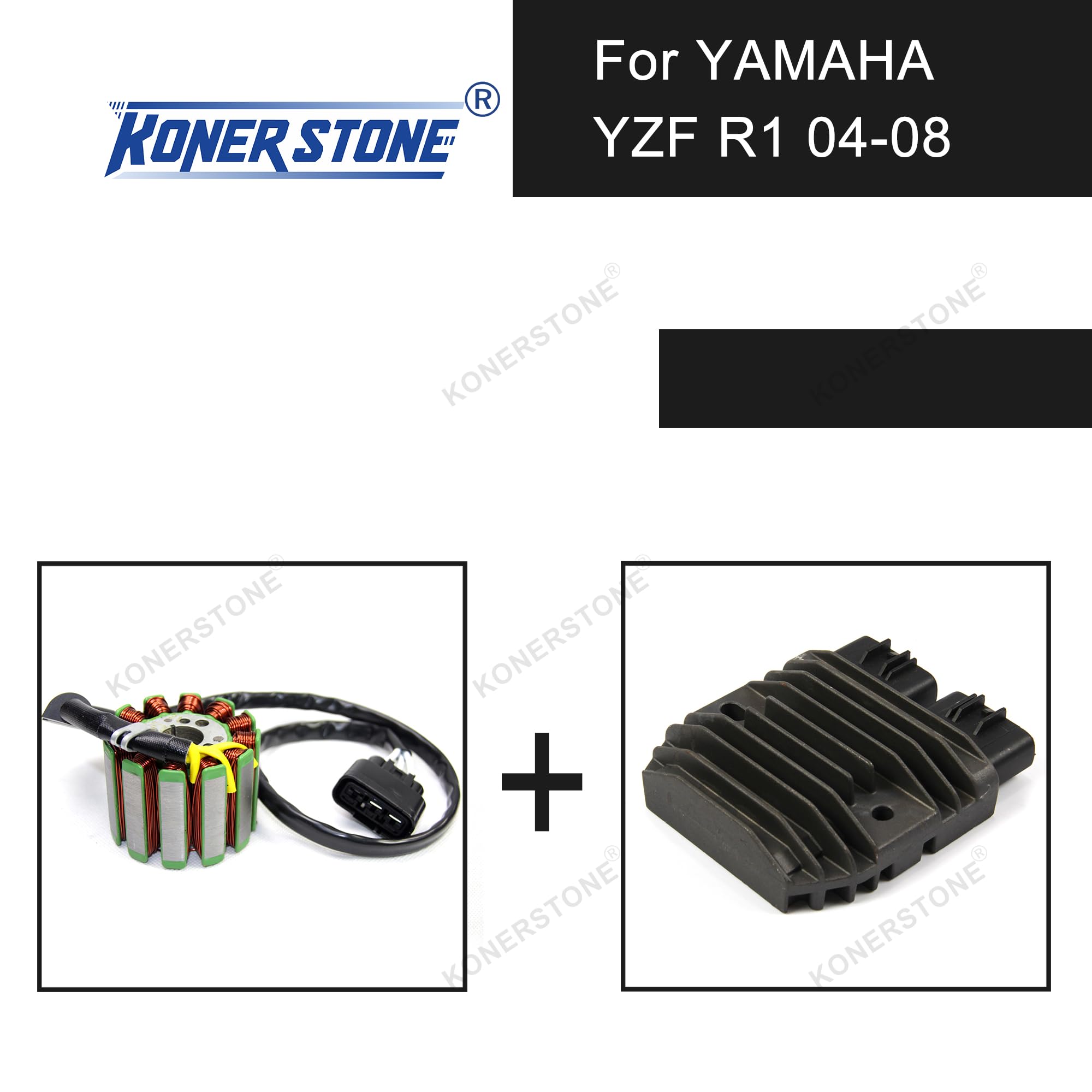 Bobina dello statore del motore e rettificatore regolatore di tensione per accessori di ricambio moto YZF R1 2004-2008 2005 2006 2007 04 05 06 07 08