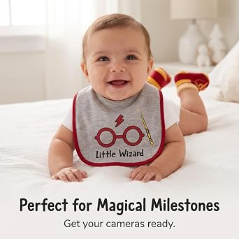Harry Potter Baby Unisex Bibs and Bootie Set