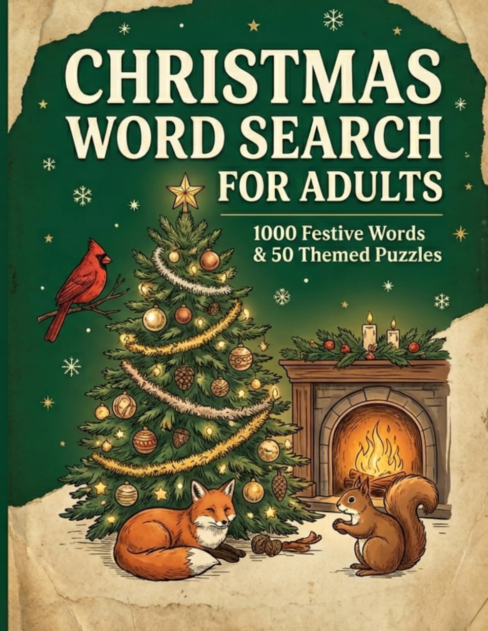 Christmas Word Search for Adults: Large Print Holiday Fun with 1000 Hidden Words, 50 Themed Puzzles for Seniors & Christmas Activity Lovers
