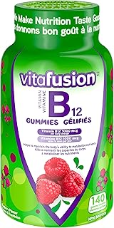 Vitafusion B12 Adult Vitamin Gummies, 1000 Mcg Vitamin B12 Daily Dose, Helps Metabolize Nutrients, 140 Count, 2 Month Supply, Packaging May Vary