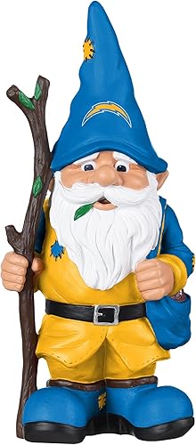 FOCO NFL Unisex-Adult NFL Team Logo Holding Stick Garden Statue Outdoor Gnome