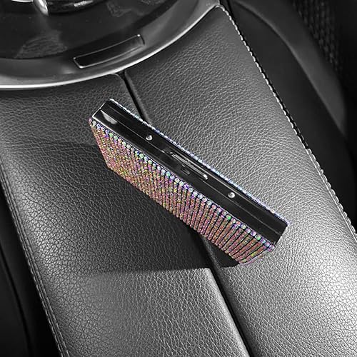 Miniatura 2 de Bling Bling - Tarjetero para tarjetas de visita de cristal brillante, de acero inoxidable, tarjetero de negocios, tarjeta de crédito, bolsillo para