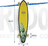Vista 2 de ReDo Skateboard Co. ReDo Skateboard Kids San Diego Palms Cruiser - Patineta completa, multicolor