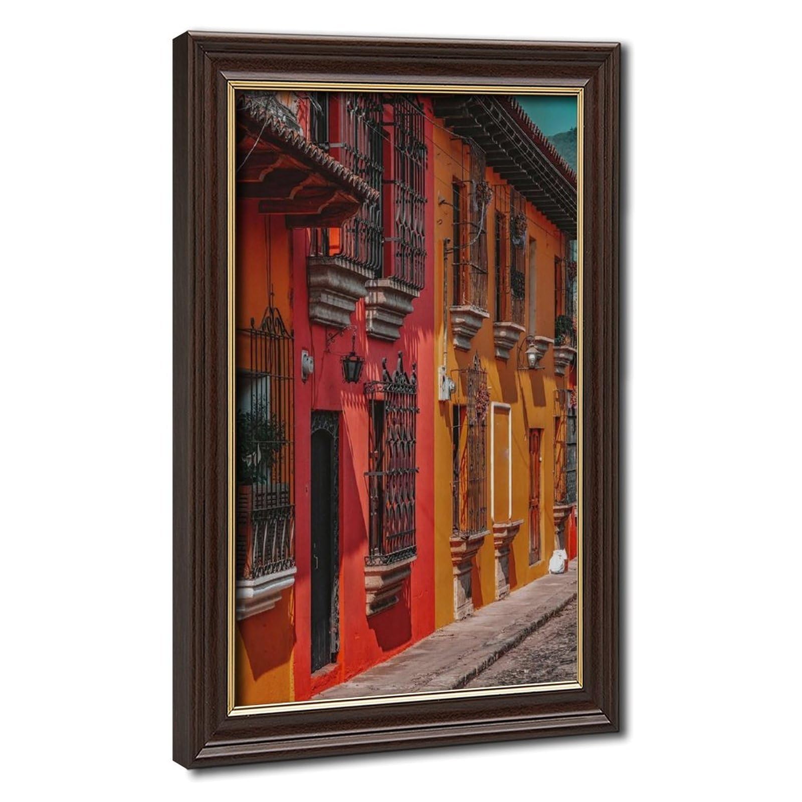 Bareronor Antigua Guatemala Canvas Poster Bedroom Decor Landscape Office Room Decor Gift 12" L X 18" W
