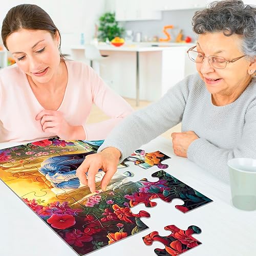 Miniatura 7 de 4 Packs 24 Large Piece Puzzle for Seniors - Dementia Puzzles for Elderly Adults,Alzheimers Puzzles Memory Cognitive Games for Elderly Seniors with 4