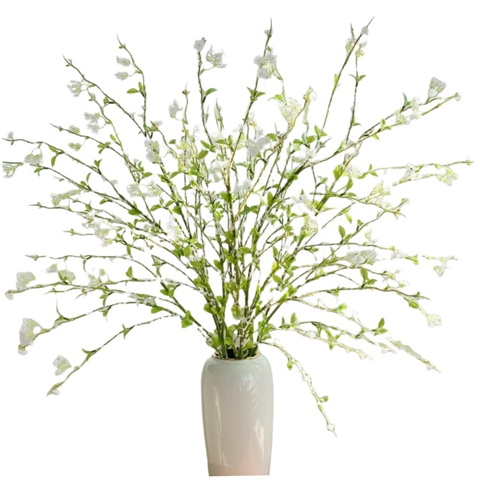 Branches de saule des neiges artificielles pour décoration de mariage et centre de table chic